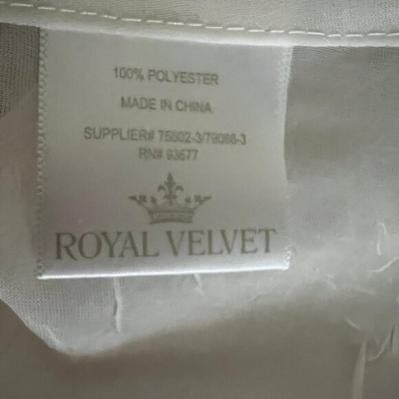 6 - 52" X 63" Royal Velvet Beige Textured Semi Sheer Window Panels with Grommets - Picture 5 of 6